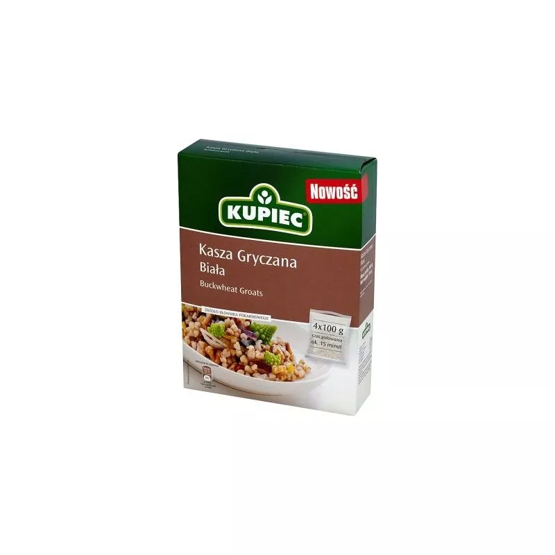 Grano de alforfon blanco 4x100gr x12 KUPIEC