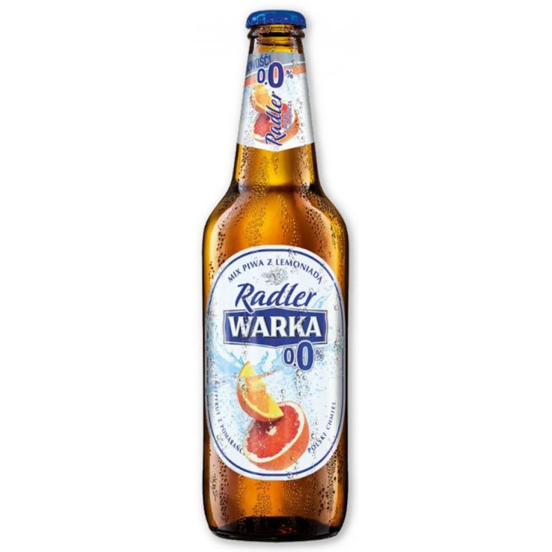Cerveza WARKA con sabor de pomelo i naranja 0%alc 500ml x20
