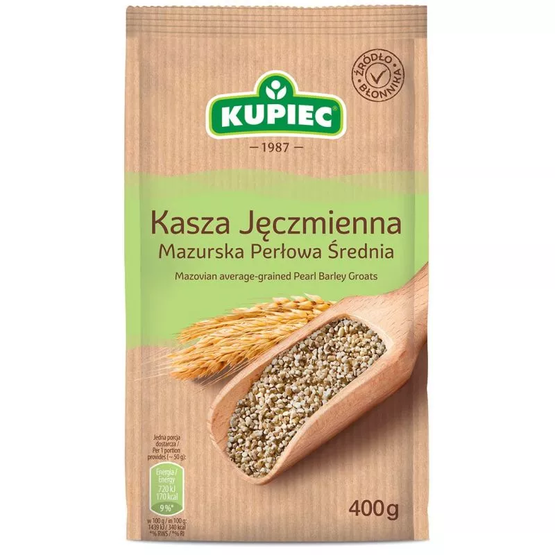 Perla cebada mediana 400g x8 KUPIEC