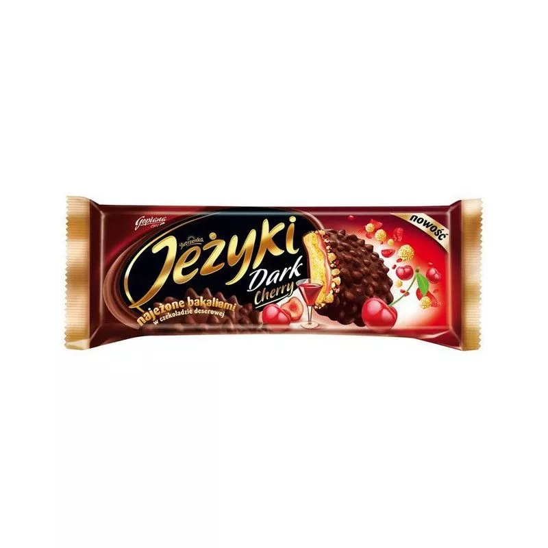 Galletas JEZYKI DARK CHERRY 140gr GOPLANA