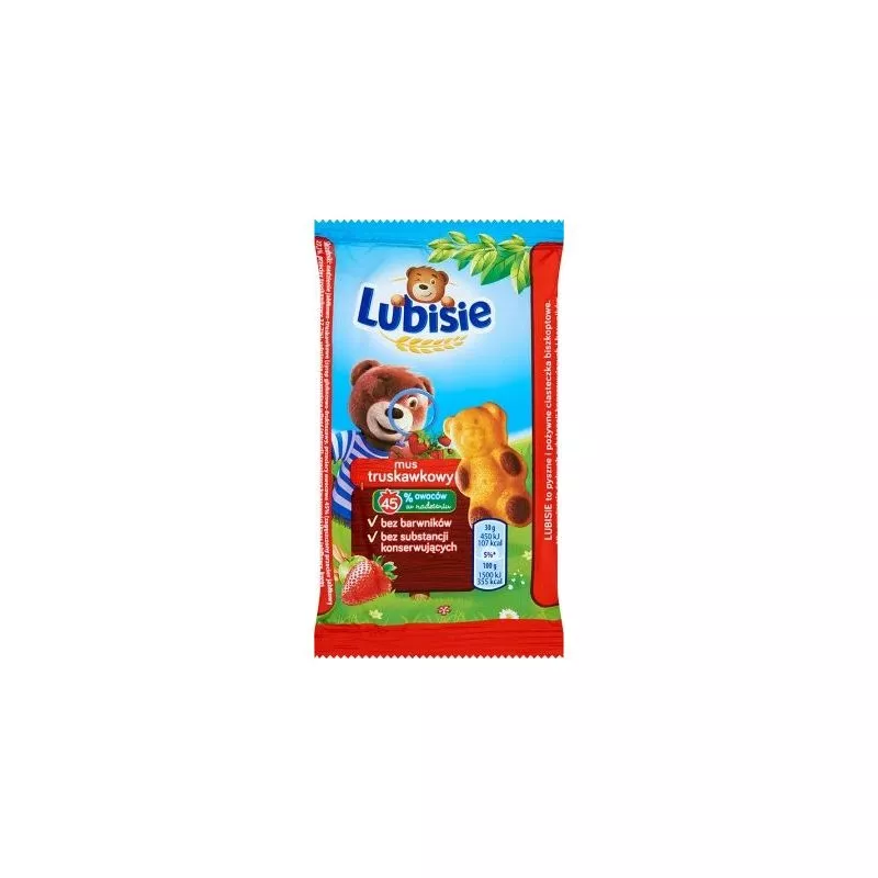 Bizcocho "LUBISIE" con mus de fresa 30gr x24 SAN