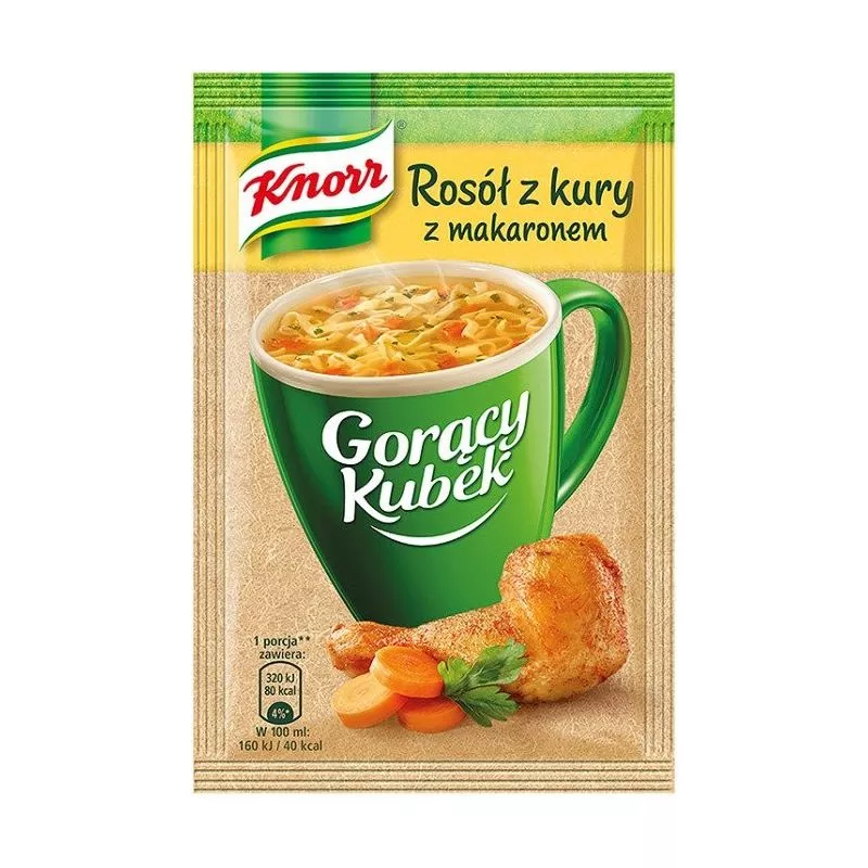 Sopa KNORR de pollo con macarones 12g x40 KNORR