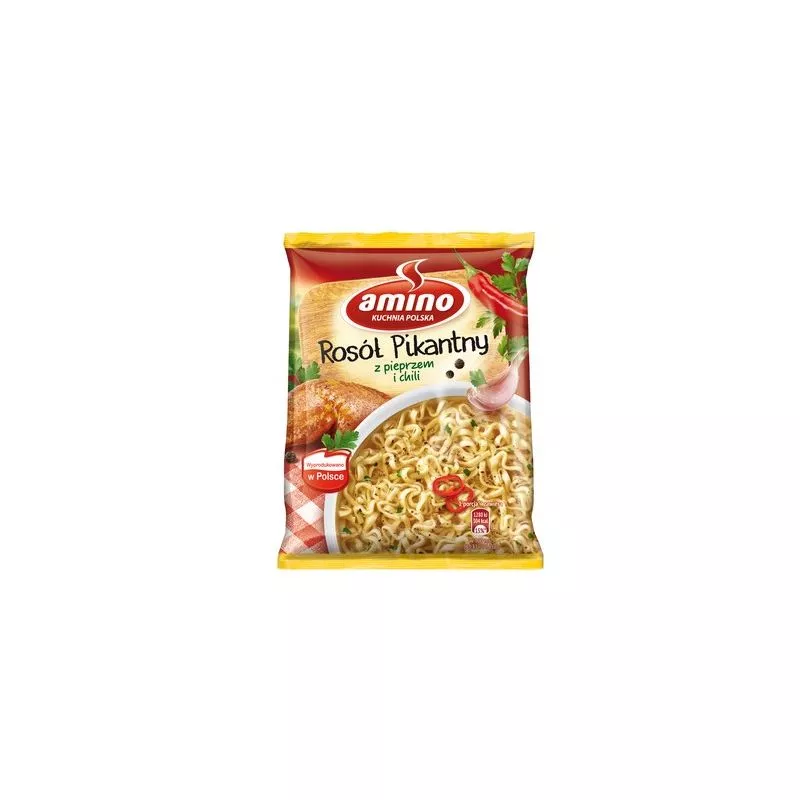 Caldo seco picante con fideos 58g x24 AMINO