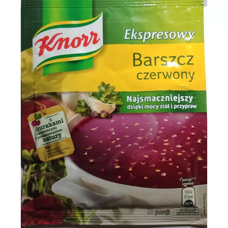 Sopa rojo "BARSZCZ CZERWONY" 53gx 20 KNORR