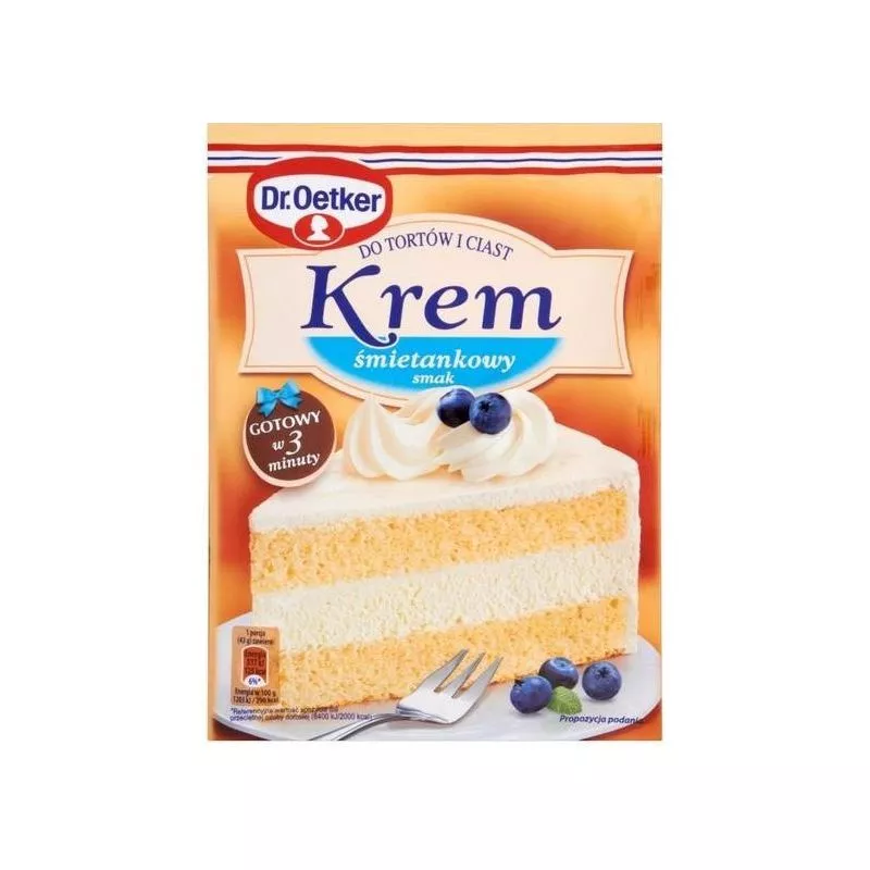 Crema para tarta con sabor de nata 120gr x20 Dr.Oetker