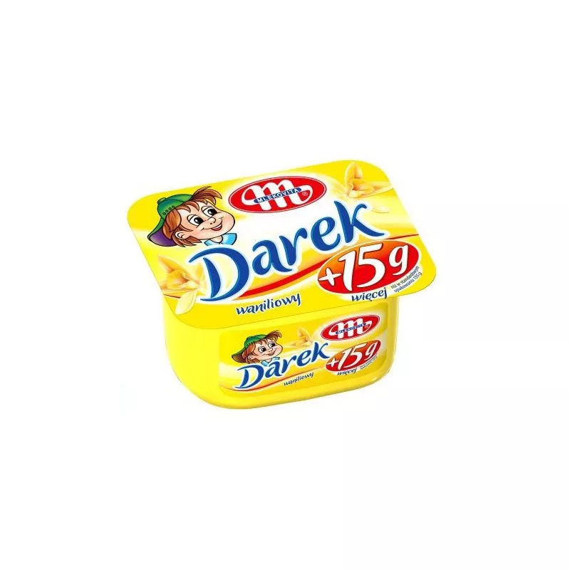 Requeson "DAREK" con sabor de vanilla 150gr x8 MLEKOVITA