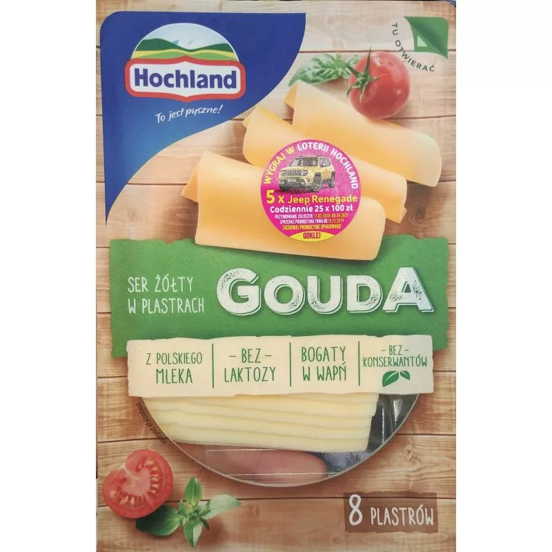 Queso en lonchas GOUDA 135g x12 HOCHLAND