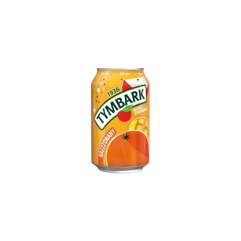 Refresco con gaz con sabor mango con naranja 330ml TYMBARK