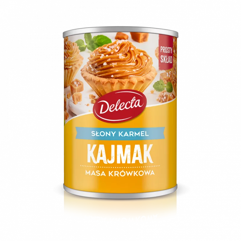 KAJMAK Mleko zageszczone solony karmel 400g DELECTA