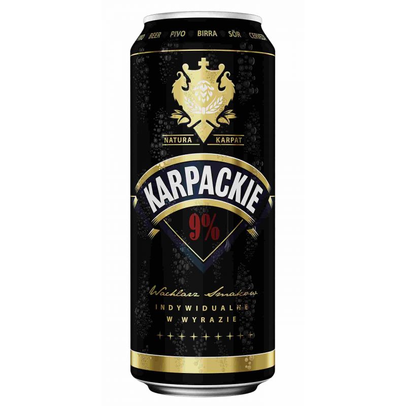 Cerveza KARPACKIE 9%alc. LATA 0.5L