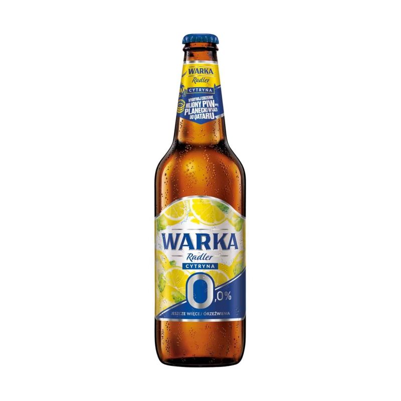Cerveza WARKA sabor de limon 20% zumo 0%alk 500ml x20