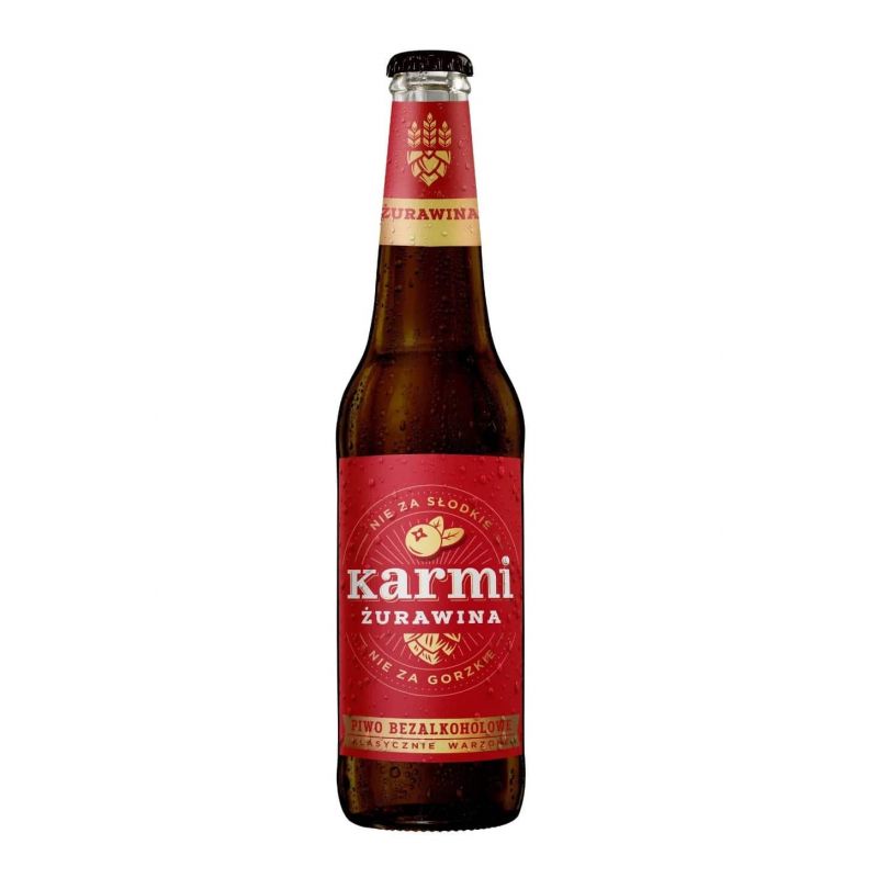 Cerveza KARMI con sabor de arandano rojo 0.5% 0.4Lx24