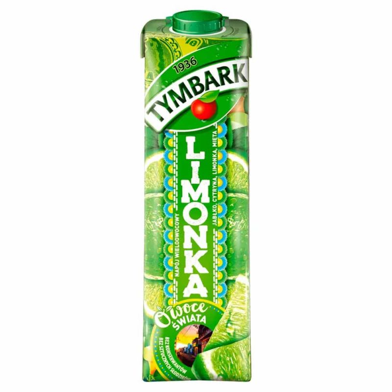 Bebida con sabor de lima limon menta 1L TYMBARK