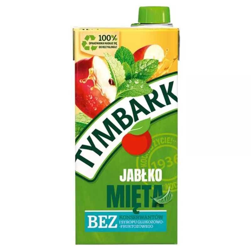 Refresco de manzana. hierba buena 1L TYMBARK