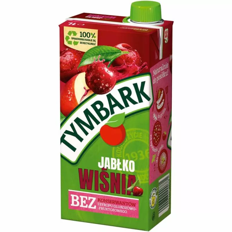 Zumo de manzana y guinda 1L TYMBARK