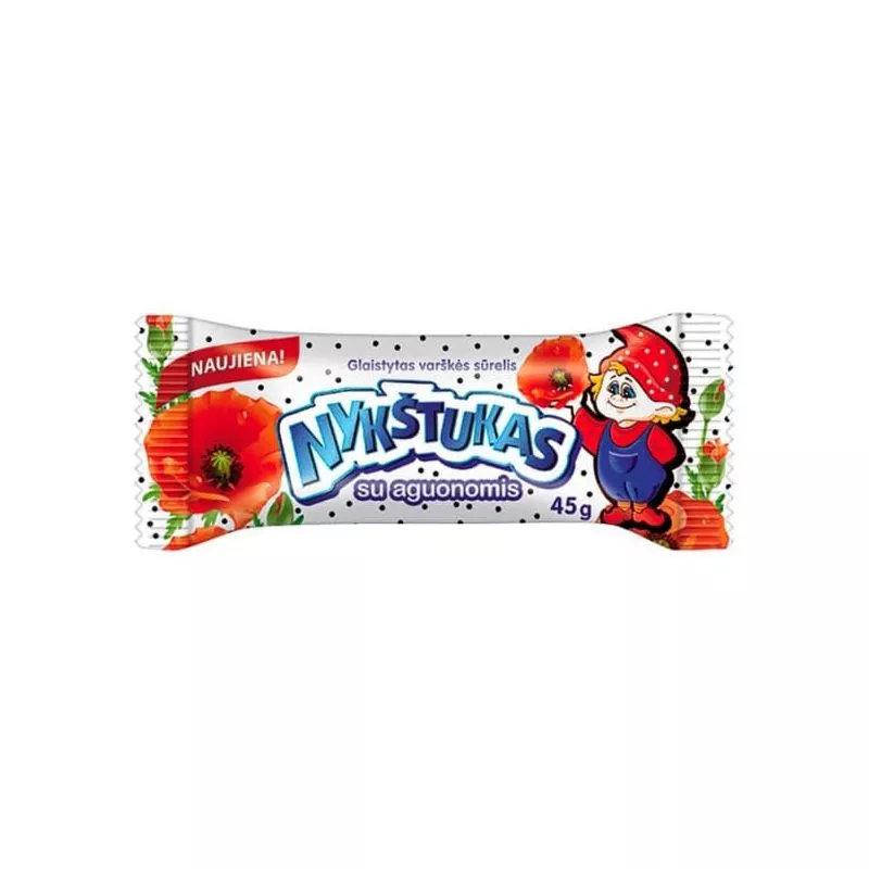 Requeson dulce glaseado con amapola 45g NUKSTHUKAS