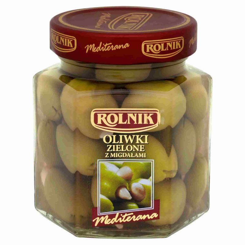 Olivos verdes con almendras 314ml ROLNIK