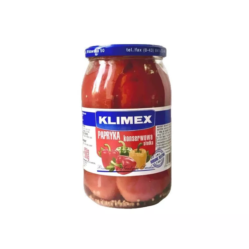 Paprica conservado 870g KLIMEX