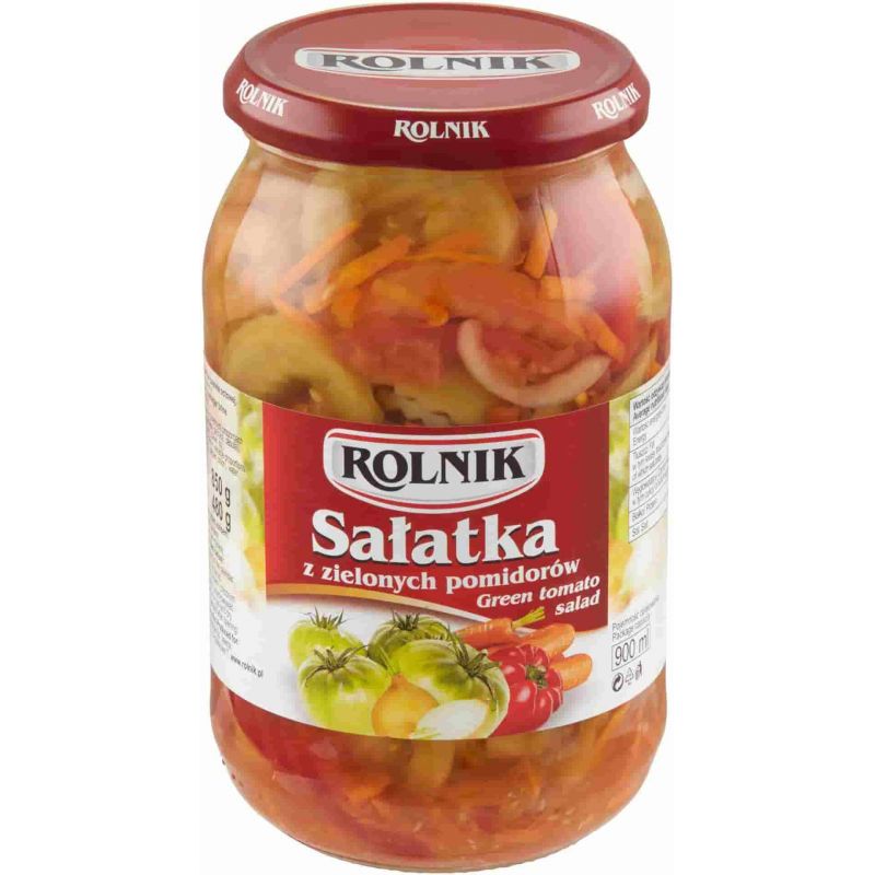Salatka z zielonych pomidorow 900ml ROLNIK