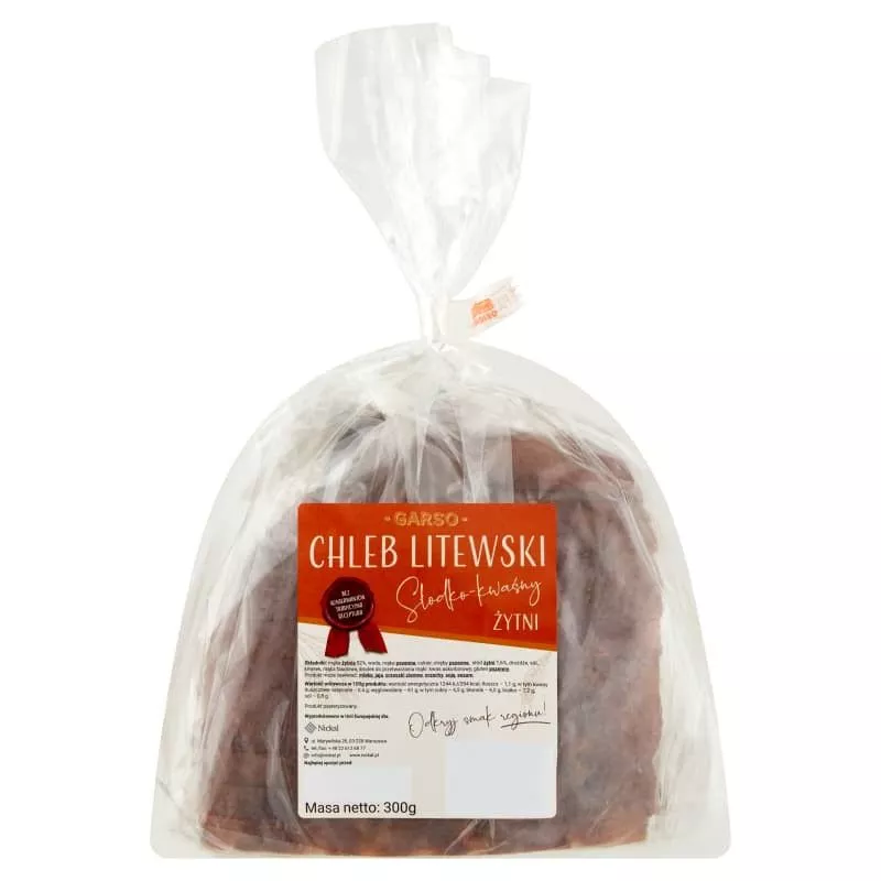 Pan LITEWSKI dulce y amargo 300gr NICKAL