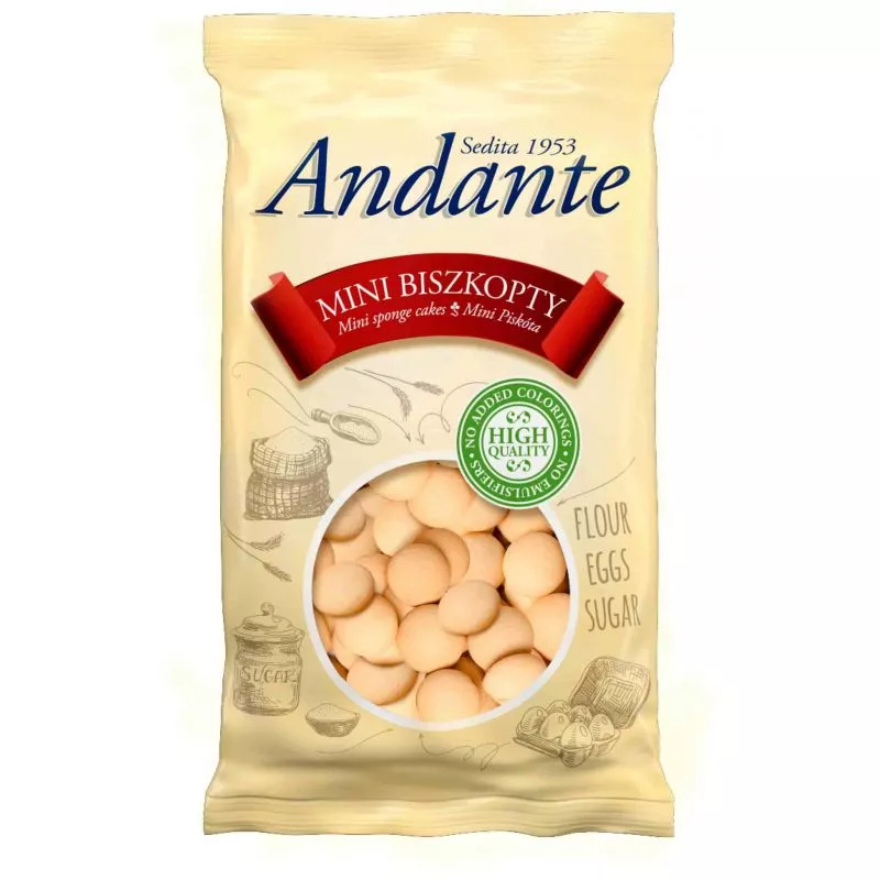 Mini biszkopty ANDANTE 120g IDC