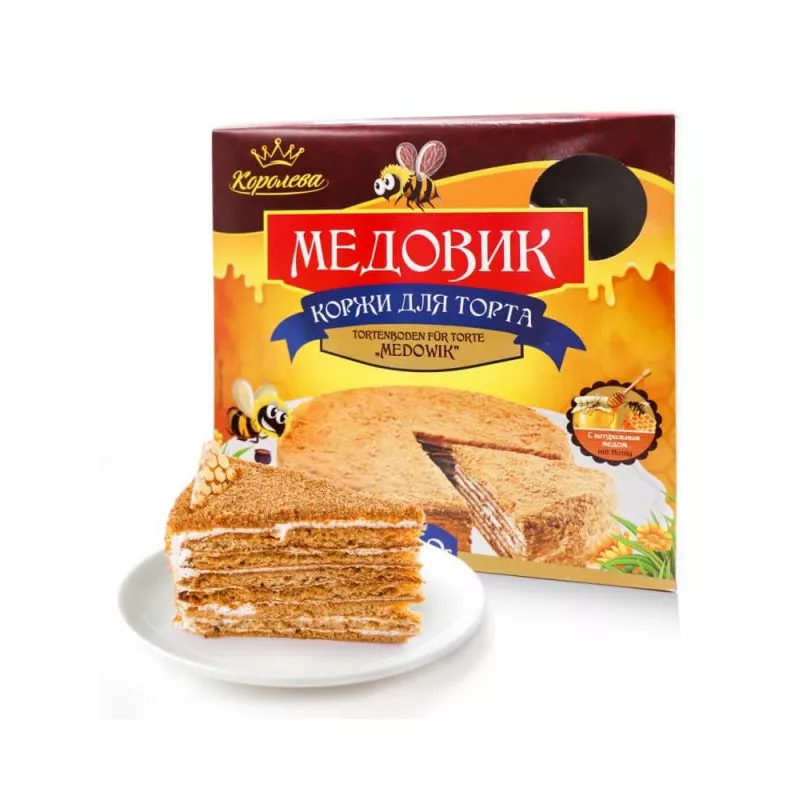 Warstwy ciasta miodowego 400gr KOROLEWA