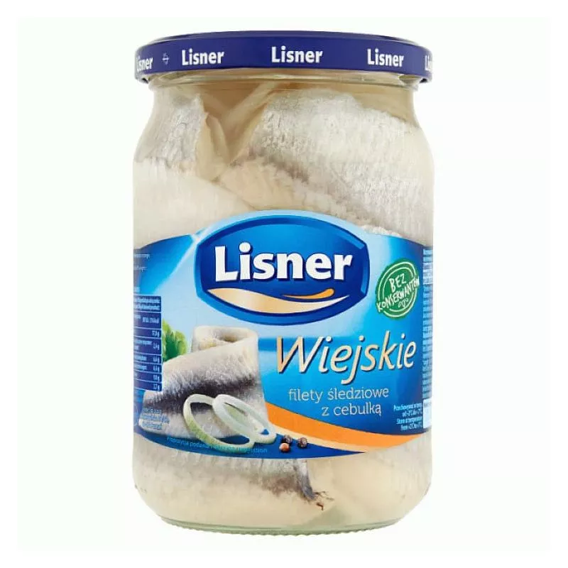 Filet sledziowe wiejski z cebula 600g LISNER