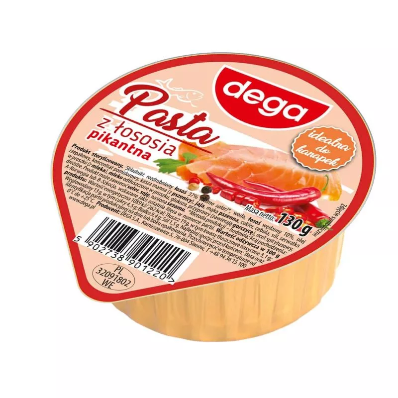 Pasta de salmon picante 130g DEGA