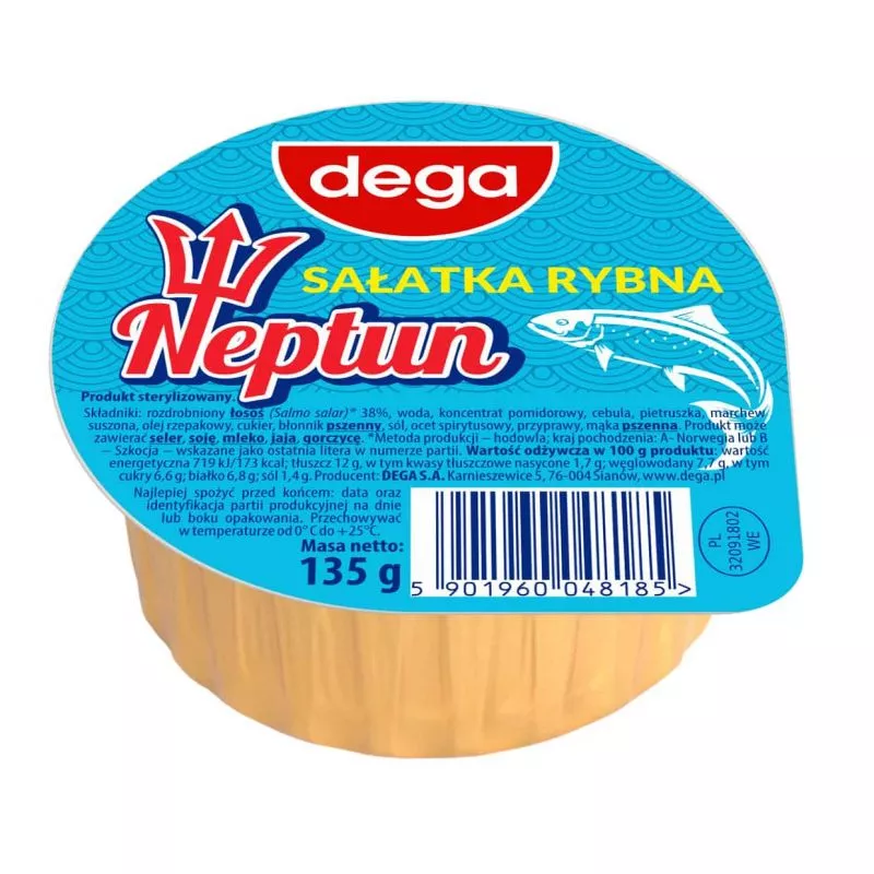 Salatka rybna neptun 135g DEGA