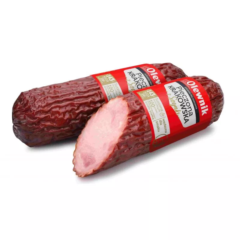 Kielbasa KRAKOWSKA pieczona sucha okolo 1 kg OLEWNIK