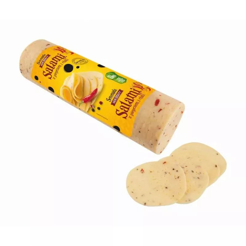 Queso SALAMI con pimiento i chilli precio por 1 kg SPOMLEK