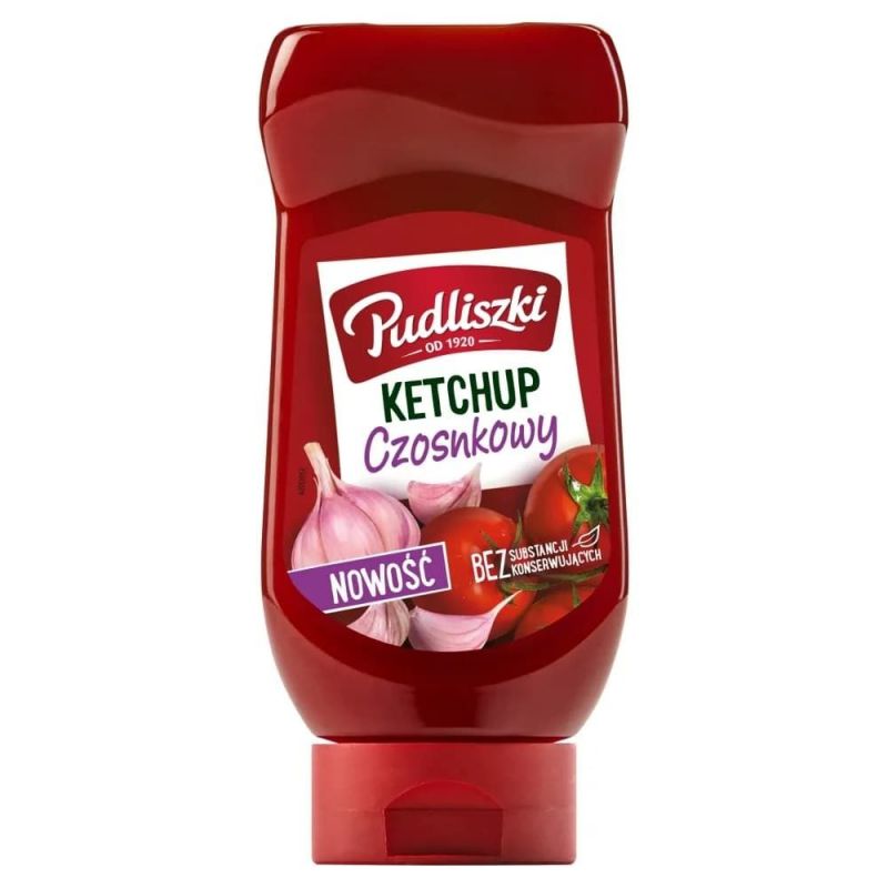 Ketchup czosnkowy 475g PUDLISZKI