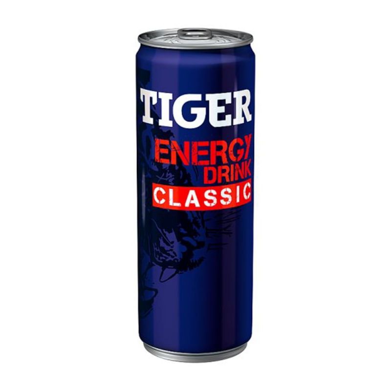 Bebida energetica clasica TIGER MAX en lata 250ml x12 MASPEX