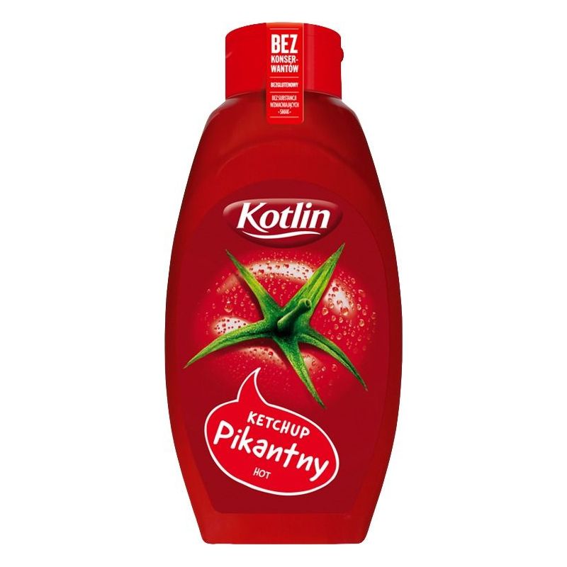 Ketchup pikantny bez konserwantow 950g KOTLIN