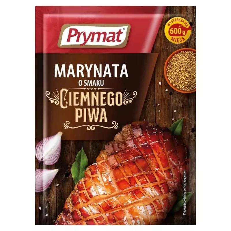 Marynata o smaku ciemnego piwa 25g PRYMAT