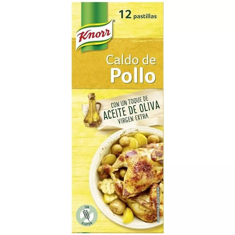 Caldo de pollo en pastillas 12x10g KNORR