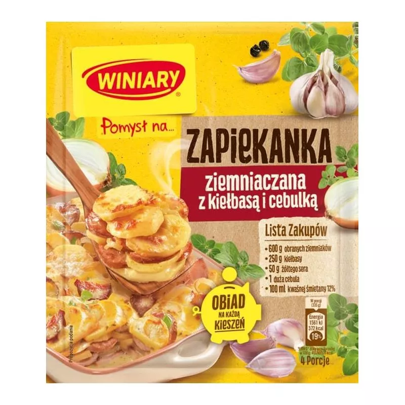 Pomysj na Zapiekanke ziemniaczana z kielbasa i cebulka 41g