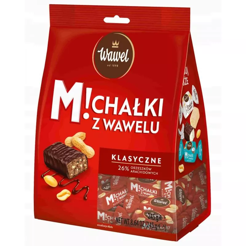 Bombones de chocolate MICHALKI KLASYCZNE 245g WAWEL