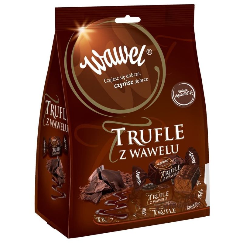 Bombones de chocolate TRUFLE en chocolate 245g WAWEL