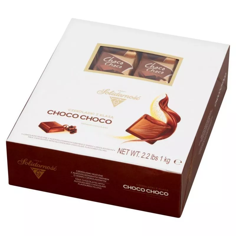 Bombones con crema de chocolate CHOCO-CHOCO 1kg SOLIDARNOSC