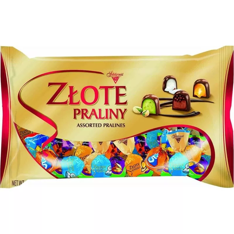 Cukierki ZLOTE PRALINY 1kg SOLIDARNOSC