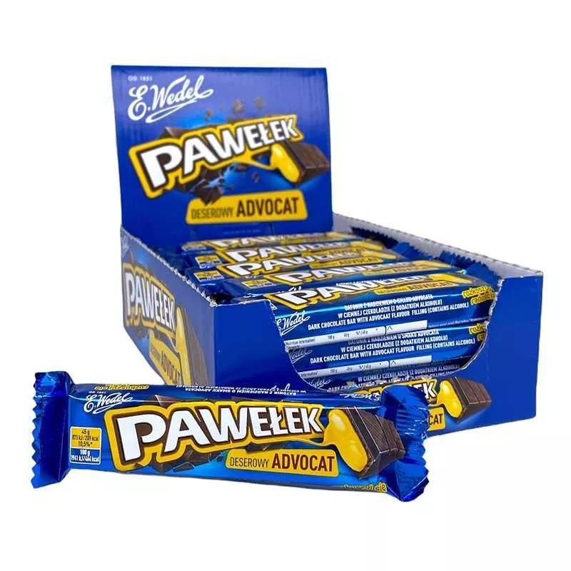 Barita de chocolate PAWELEK ADVOKAT 45g WEDEL