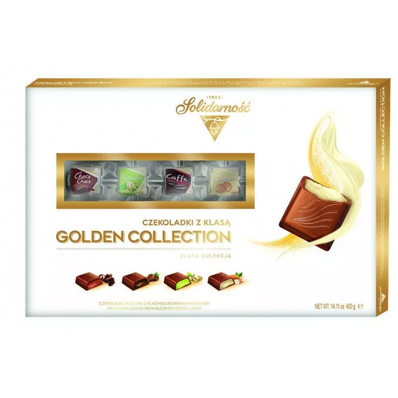 Bombones de chocolate GOLDEN COLLECTION 400g SOLIDARNOSC