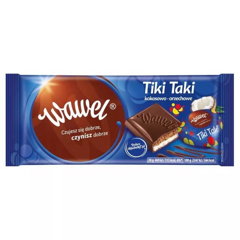 Chocolate TIKI TAKI 100gr WAWEL