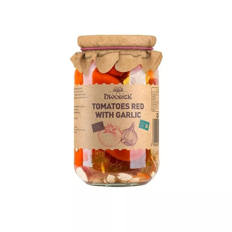 Tomate conservado con ajo 900ml DWOREK