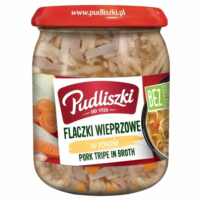 Flaki wieprzowe w rosole 500gr PUDLISZKI