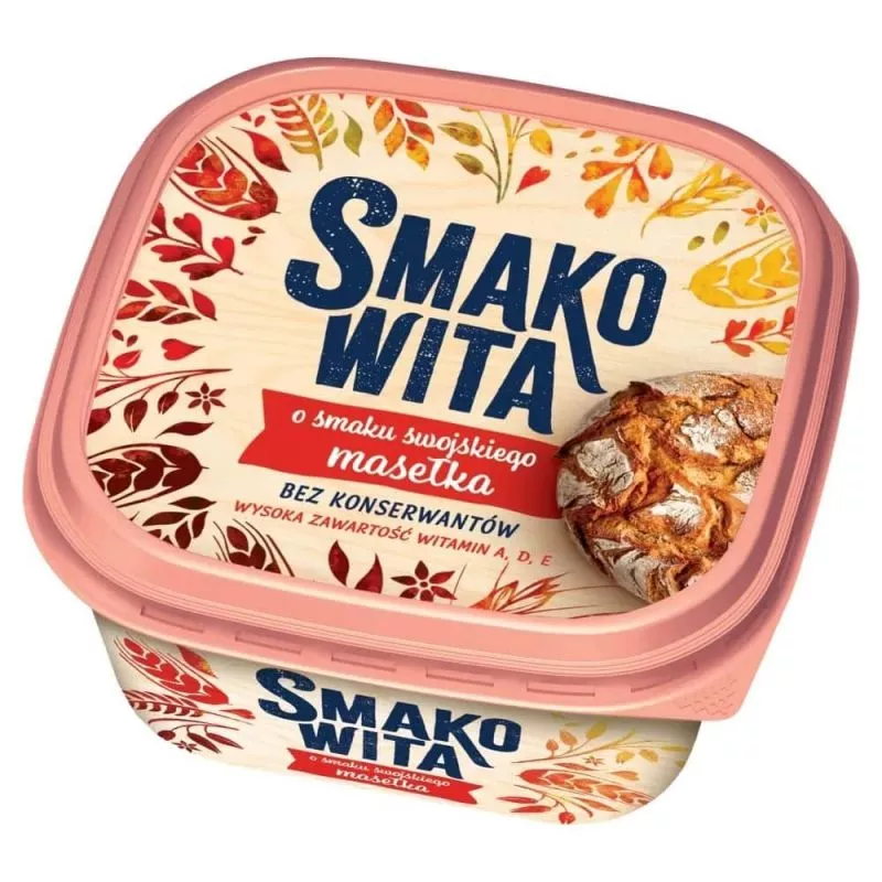 Margaryna SMAKOWITA/SWOJSKIE MASLO 450g