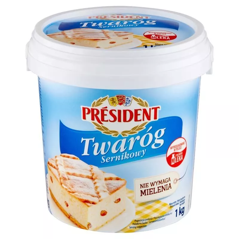 Twarog PRESIDENT 1kg LACTALIS