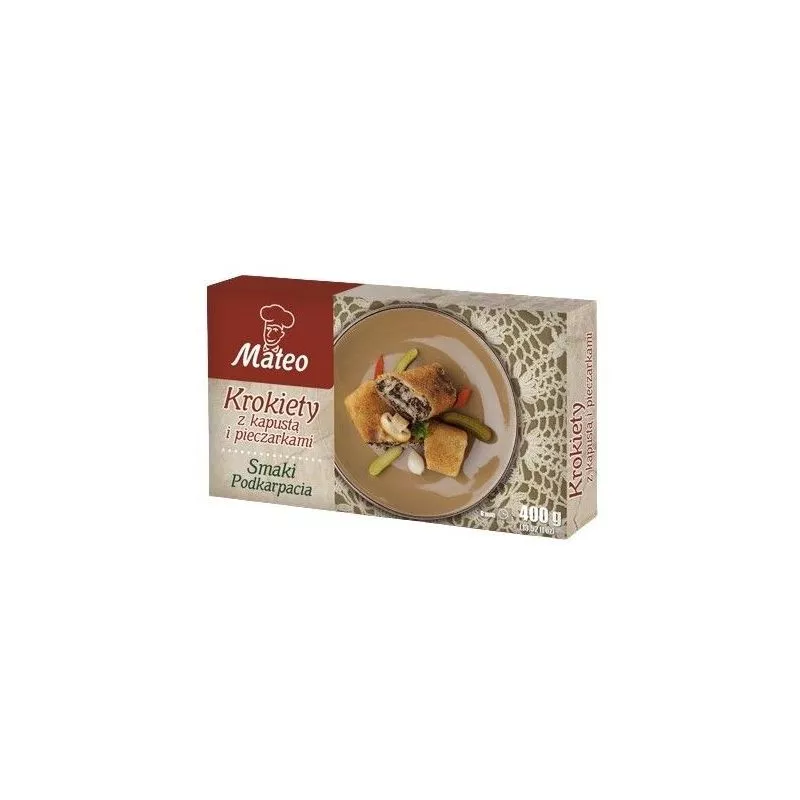Krokiety z kapusta i pieczarkami 400g MATEO