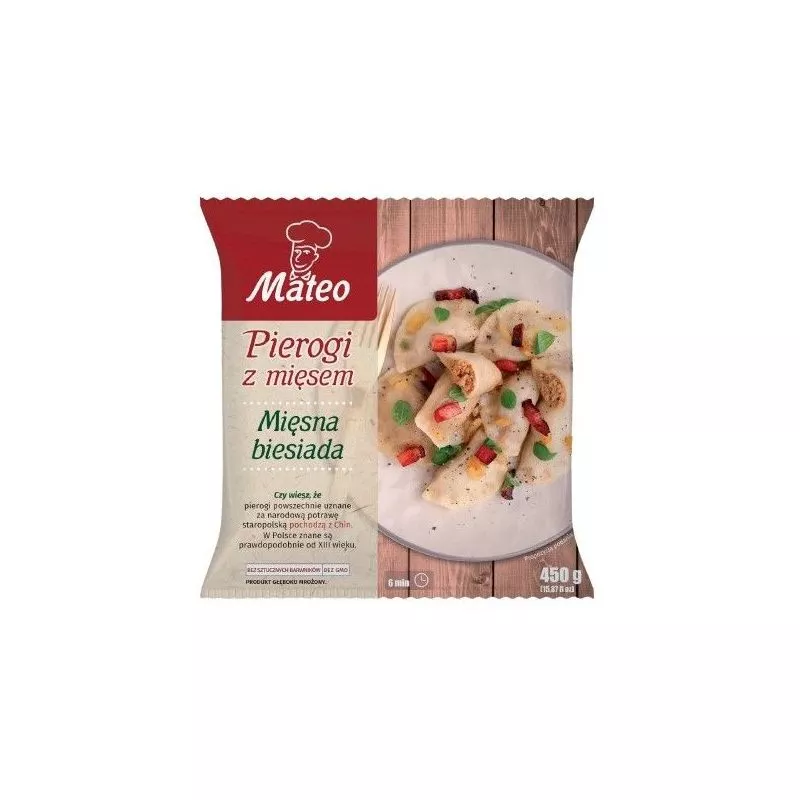 Pierogi z miesem 450gr MATEO